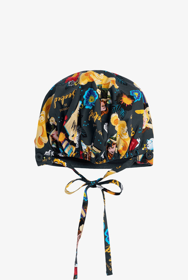 Cherokee Tooniforms Disney My Weekend is Booked Unisex Bouffant Print Scrub Hat - null - 2