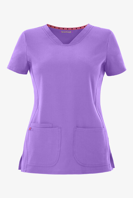 heartsoul Break On Through Women's 3-Pocket Pitter-Pat V-Neck Scrub Top