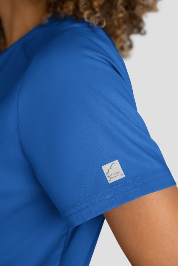 Butter-Soft STRETCH FLXTEK+ Women's 3-Pocket Crew Neck Scrub Top - Royal - 7