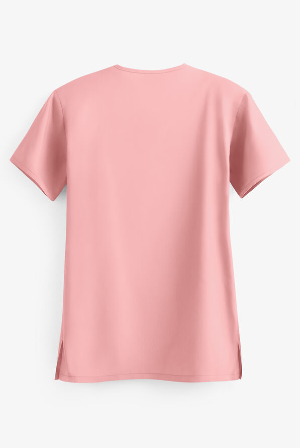Blusa m&eacute;dica unisex Butter-Soft Core con 1 bolsillo - Blush - 3