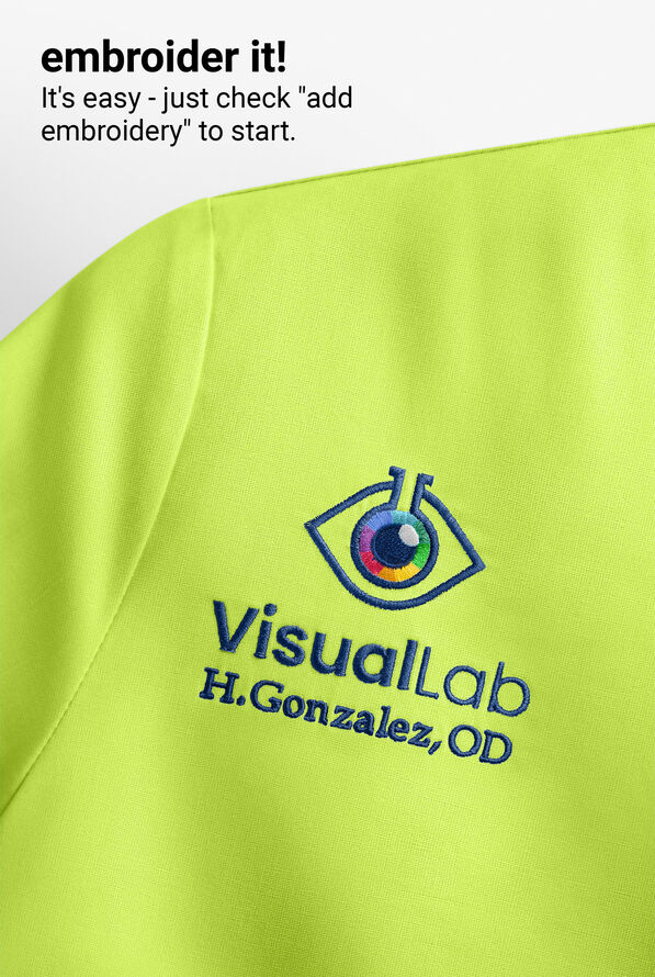 Skechers by Barco Breeze Women's 3-Pocket STRETCH V-Neck Scrub Top - Lime Juice - 4