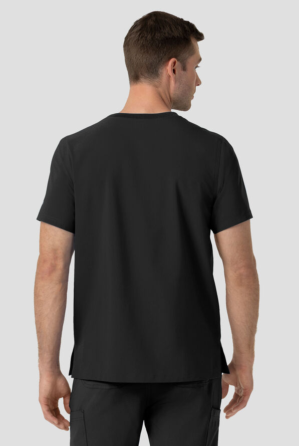 Carhartt Cross-Flex Men's 2-Pocket STRETCH Crew Neck Scrub Top - Black - 3