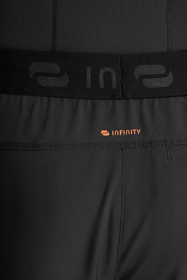 Pantal&oacute;n m&eacute;dico Infinity GNR8 STRETCH estilo cargo con piernas delgadas entalladas y 6 bolsillos para hombre - Black - 4