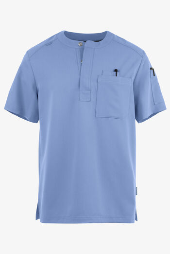 Camisa m&eacute;dica MOVEMENT by Butter-Soft Eclipse Henley con 3 bolsillos para hombre 