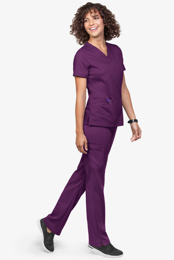 UA Flex2 4 Pocket VNeck Scrub Top, Stretch Scrub Tops