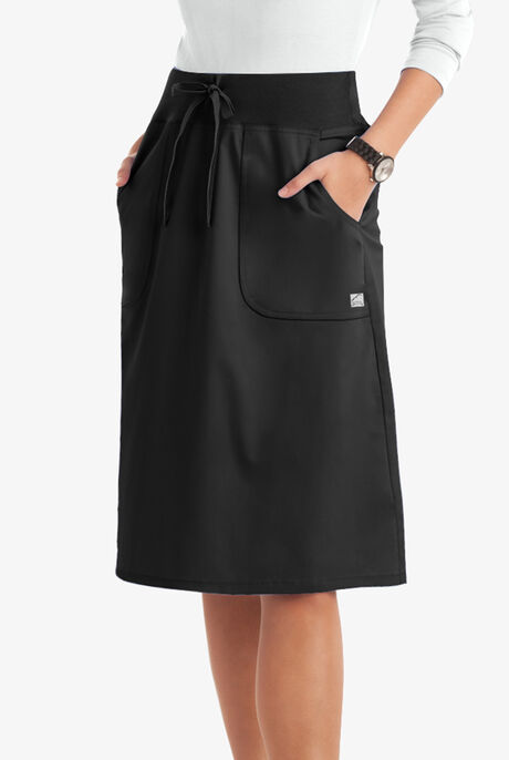 Butter-Soft STRETCH Women's 2-Pocket Drawstring Scrub Skirt