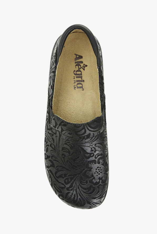 Zuecos labrados de enfermer&iacute;a Alegria Black Paisley Keli para mujer - null - 2