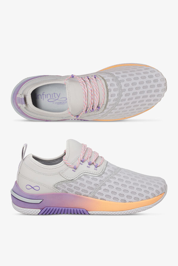 Infinity Women's Dart Microchip/Sunshine Fade Athletic Lace Up Nursing Shoes - null - 1