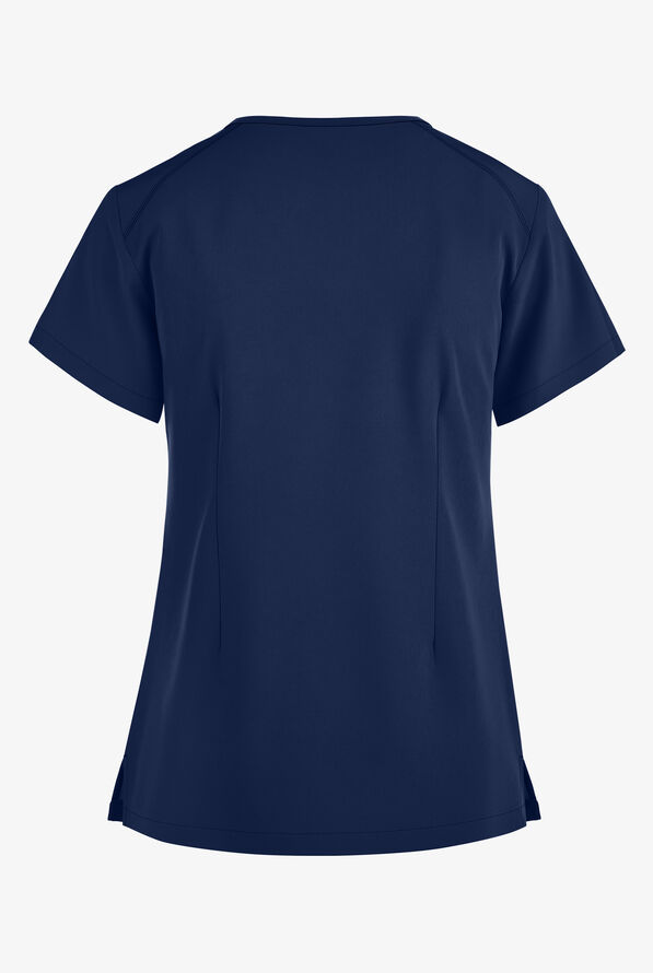 Maevn Matrix Impulse Women's 3-Pocket STRETCH V-Neck Scrub Top - Navy - 2