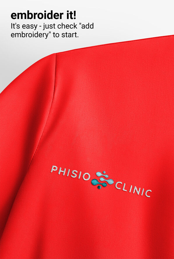 Infinity GNR8 Kinetic Knit Women's 3-Pocket STRETCH Dolman Wrap V-Neck Scrub Top - Firebird - 5