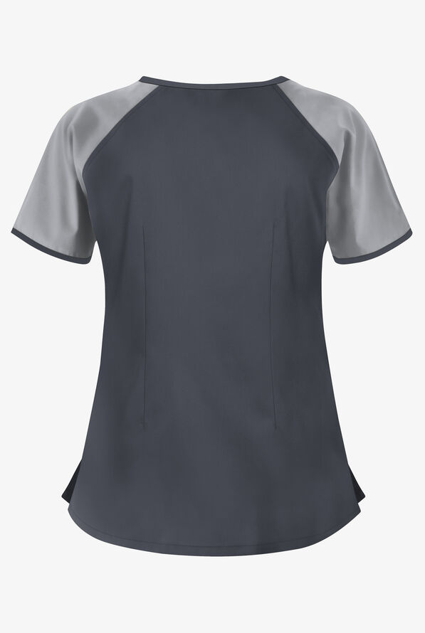 ButterSoft Scrubs Color Block Top Fashion Scrubs at