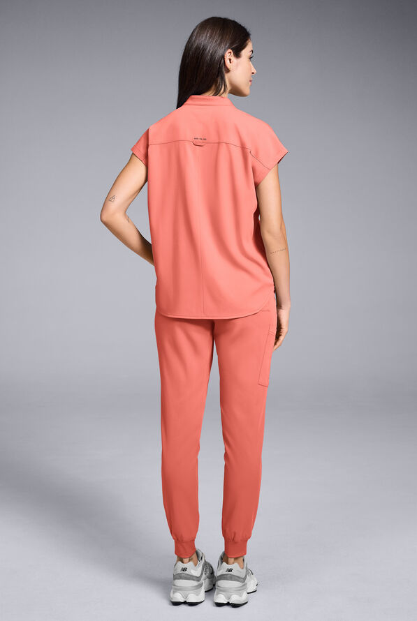 Blusa m&eacute;dica Hypothesis Meta de talla holgada con mangas dolm&aacute;n para mujer - Thermal Coral - 3