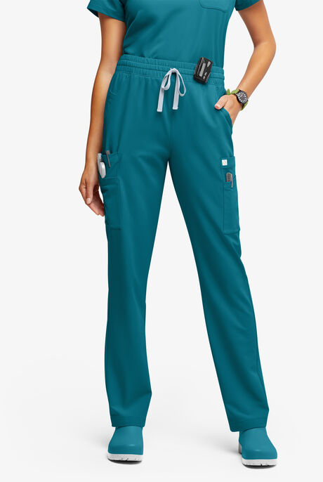 Pantalón médico ReSurge Topaz con cordón ajustable y 11 bolsillos para mujer