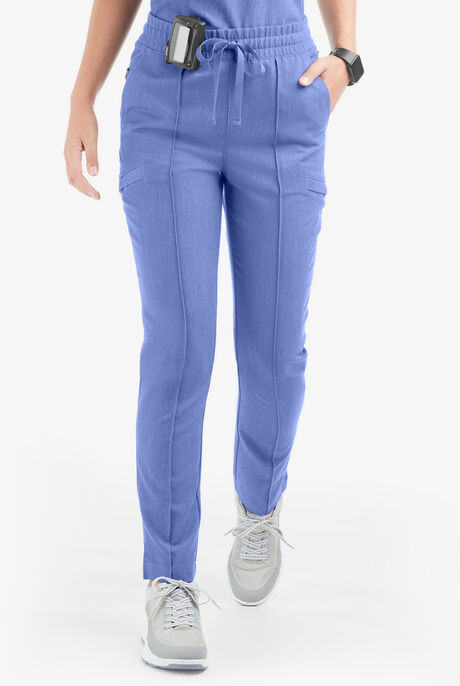 Movement by Butter-Soft Capricorn Women’s 7-Pocket Skinny Pintuck Scrub Pants