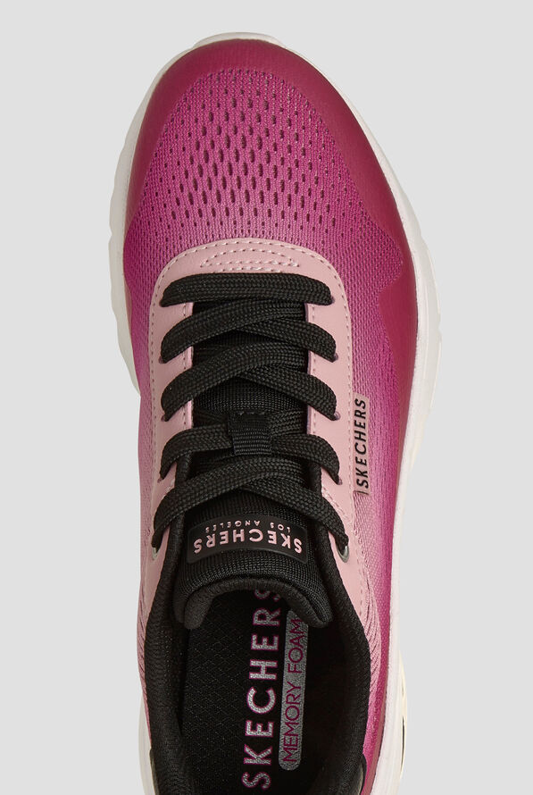 Skechers Street UNO FLEX -BLEND IN Pink Gradient Athletic Lace Up Shoes - null - 2