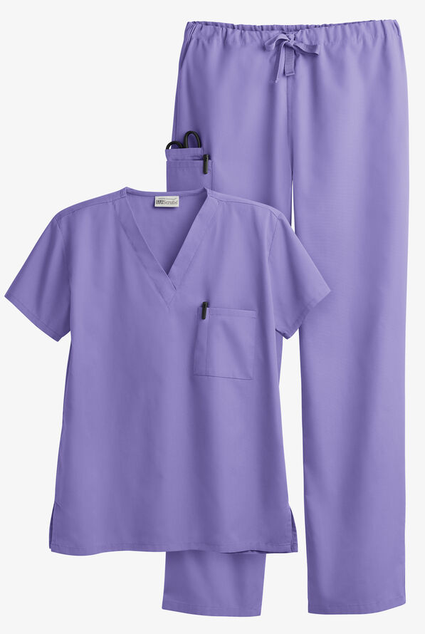 UA Best Buy Scrubs Unisex Scrub Set - Dark Lilac - 1