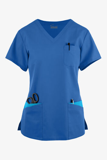 Butter-Soft Originals Women's 7-Pocket Rounded V-Neck Scrub Top