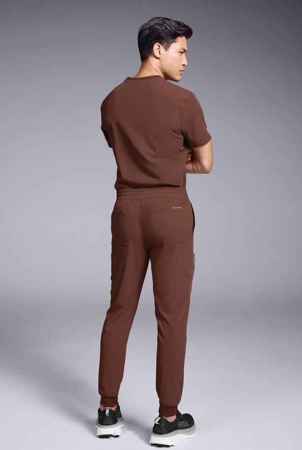 Hypothesis S-R Shift Ready Men's 8-Pocket Cargo Jogger Scrub Pant - Bitter Chocolate - 5