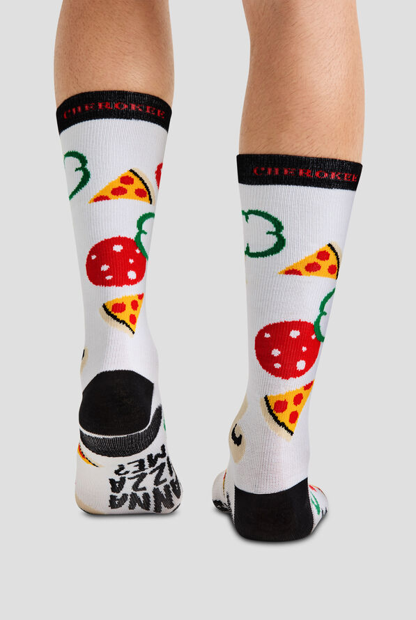 Cherokee Pizza Me Men's 10-15 mmHg Light Compression Socks - null - 2