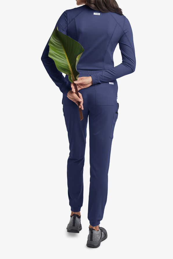 Butter-Soft Women's Cargo 8-Pocket Jogger Scrub Pants **Slightly IRREGULAR**&nbsp; - Petite - Navy - 4