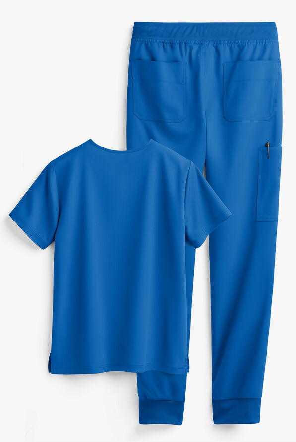 Tafford Active STRETCH Men's 5-Pocket Jogger Scrub Set - Royal - 2
