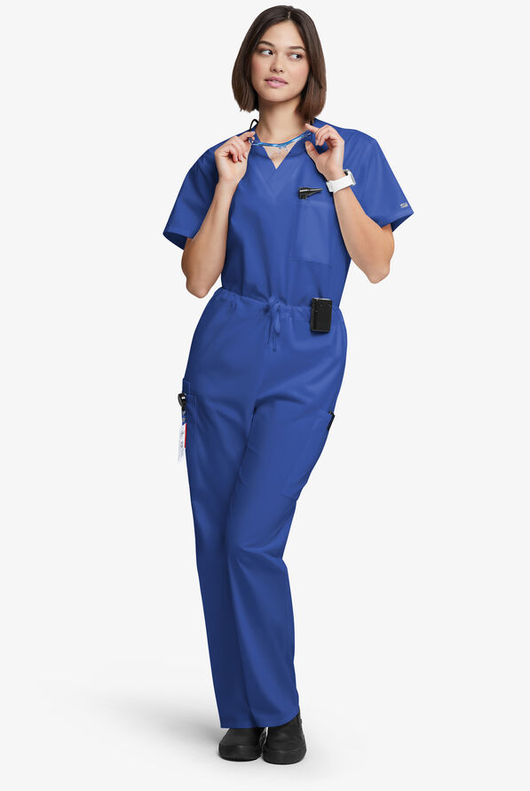 Pantal&oacute;n m&eacute;dico unisex Butter-Soft Originals con piernas rectas holgadas y 4 bolsillos - Galaxy - 4