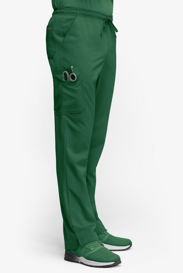 Advantage STRETCH Men's 6-Pocket Cargo Scrub Pants - Tall - Hunter - 4