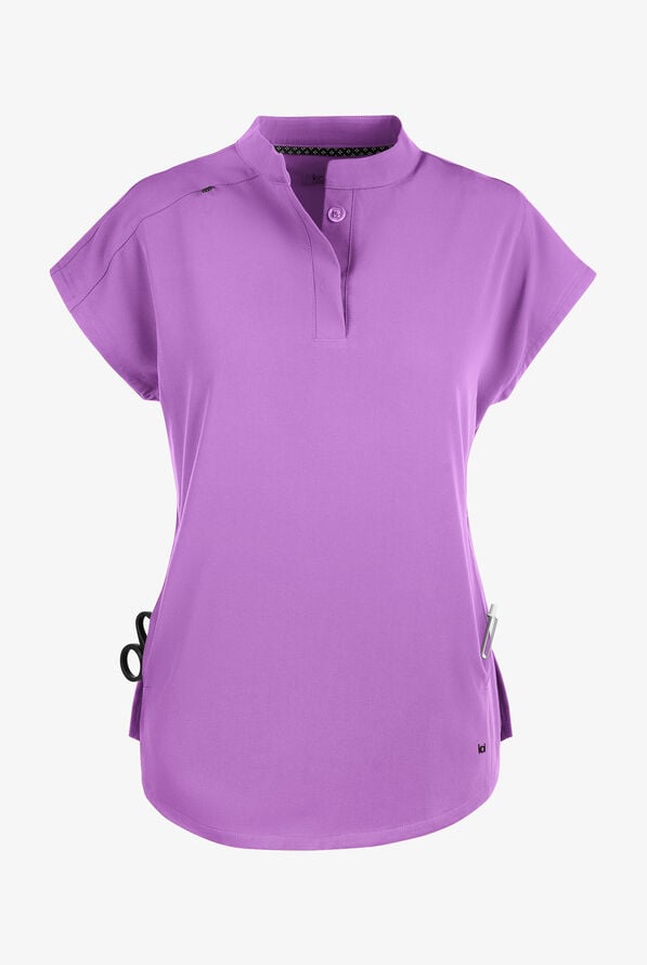 koi Next Gen Superhuman Women's 2-Pocket STRETCH Dolman Sleeve Scrub Top - Passion Lilac - 1