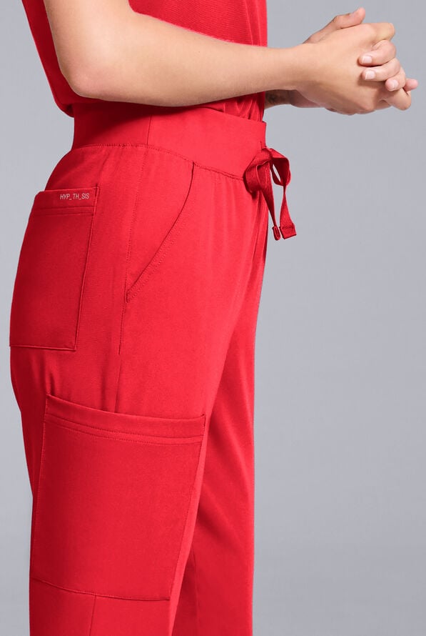 Hypothesis Women's Base 6-Pocket Jogger Scrub Pant - Hemoglobin - 4
