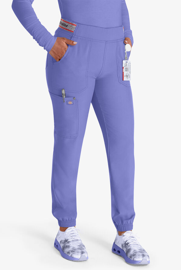Dickies EDS NXT Women's 5-Pocket Cargo Jogger Scrub Pants - Ceil Blue - 1
