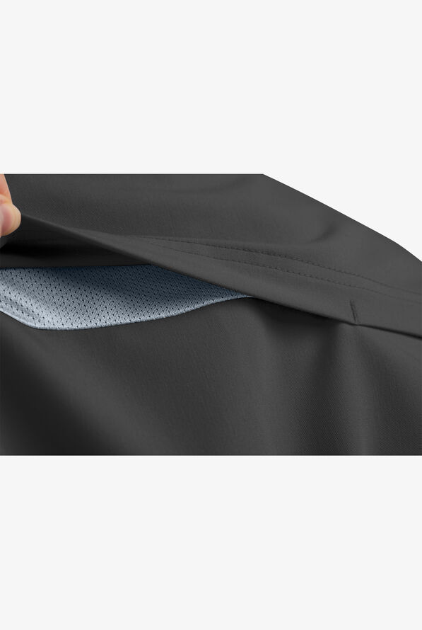 Camisa médica MOVEMENT by Butter-Soft Nash Henley STRETCH con botones a presión y 2 bolsillos para hombre - Pewter - 4