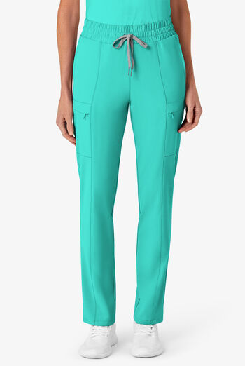 Wink Renew Women's 7-Pocket STRETCH High Waisted Slim Leg Cargo Scrub Pants