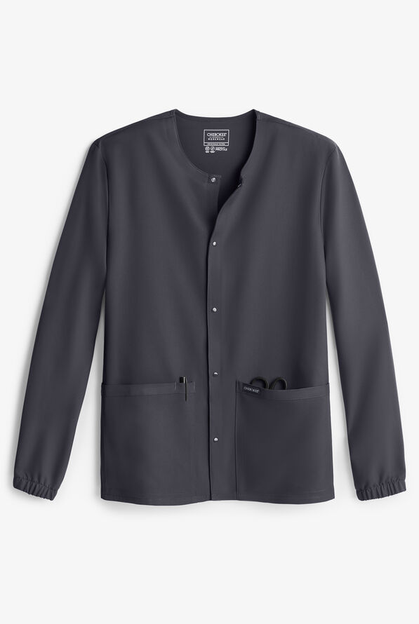 Chaqueta m&eacute;dica unisex Cherokee Workwear Originals Ultra con cremallera y 3 bolsillos - Pewter - 1