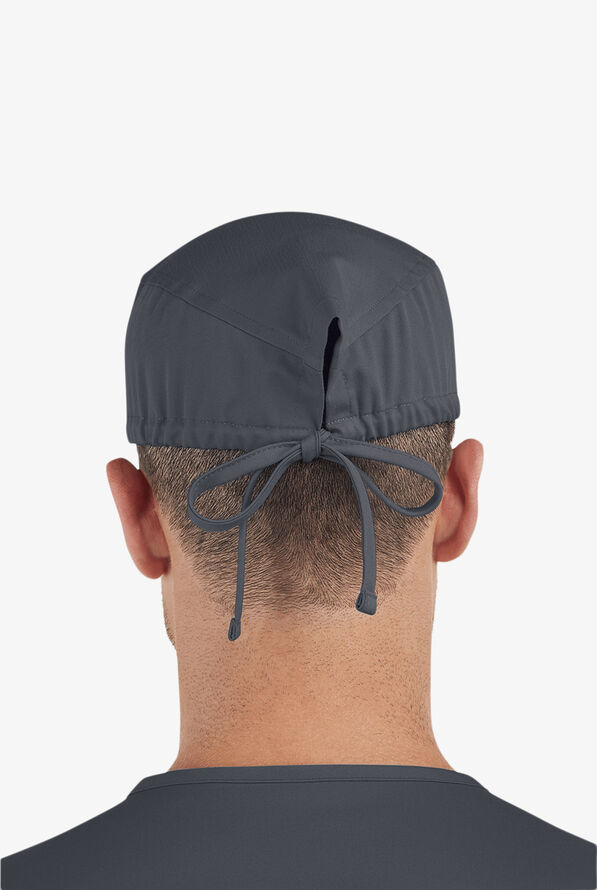 Advantage by Butter-Soft Unisex Adjustable Hem STRETCH Scrub Cap - Pewter - 4