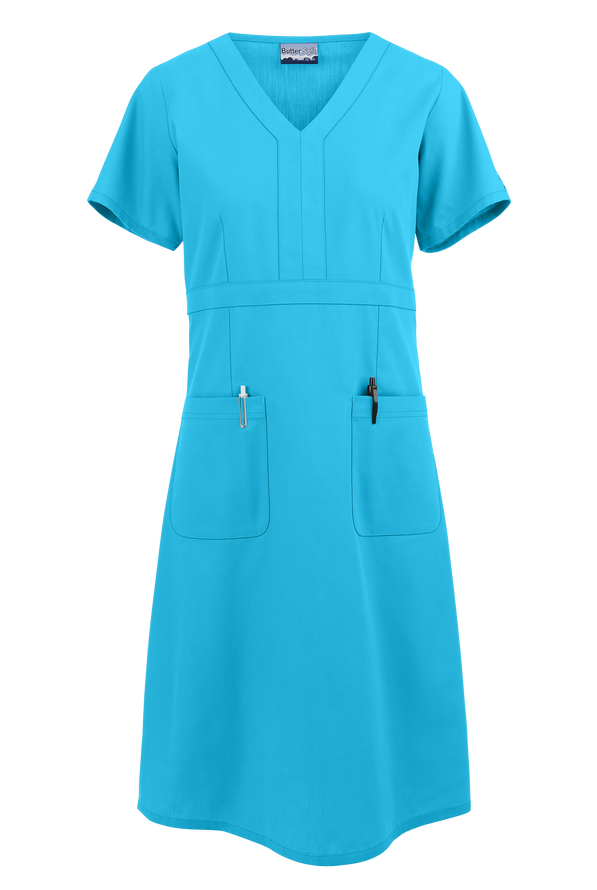 ButterSoft Scrubs Empire Waist Dress Nursing Scrub Dresses