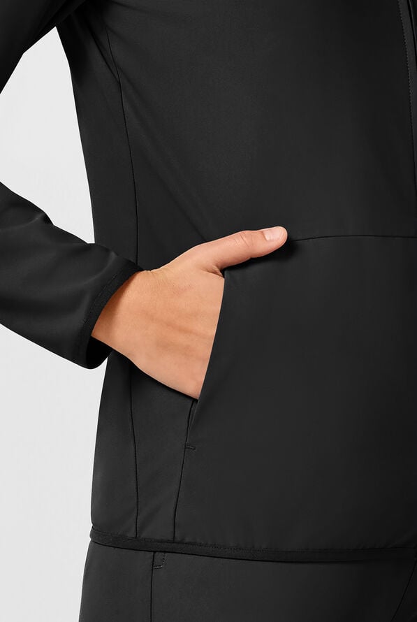 Chaqueta m&eacute;dica abrigada Infinity PURSUIT STRETCH con cremallera y 3 bolsillos para mujer - Black - 5
