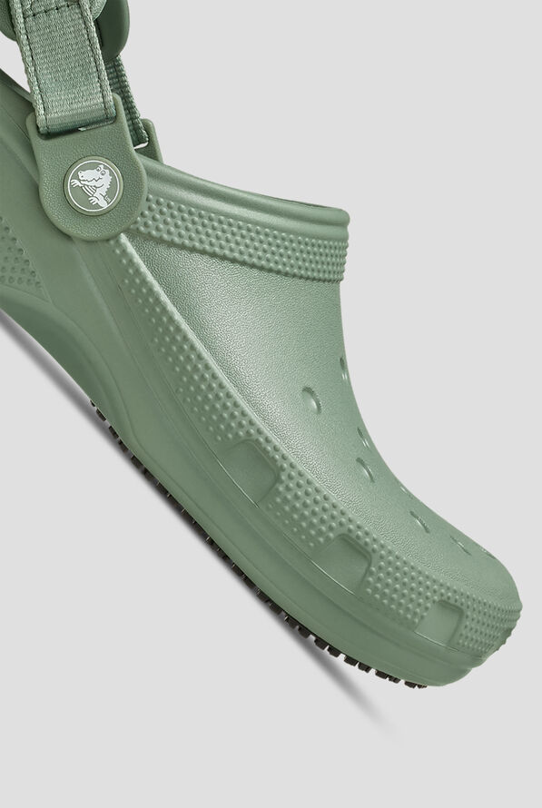 Zuecos unisex antideslizantes Crocs™ Classic Work Moss - null - 3