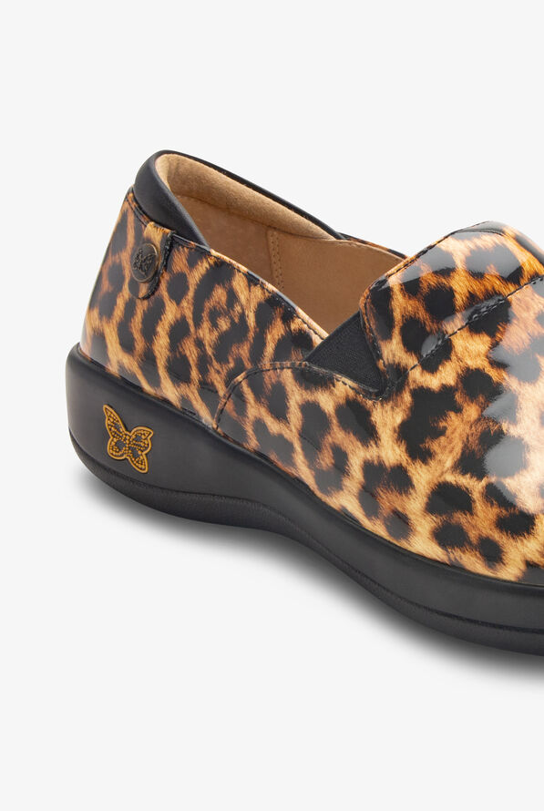 Alegria Women's Keli Leopard Patent Leather Nursing Slip On Shoes - null - 2