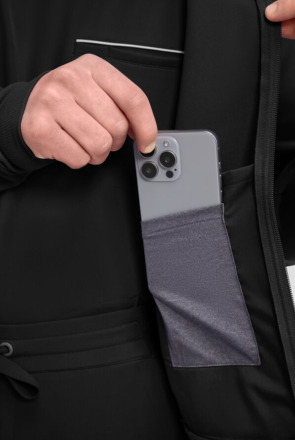 Chaqueta m&eacute;dica Healing Hands Purple Label Colt STRETCH con cremallera y 5 bolsillos para hombre - Black - 2