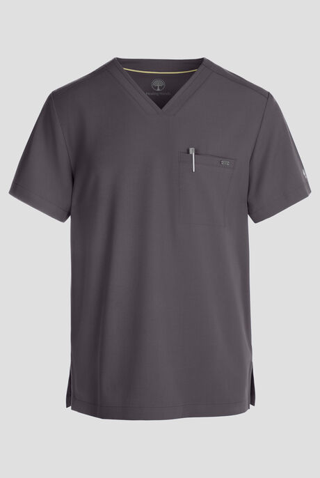 Camisa médica Healing Hands Quest STRET CH con cuello en V y 1 bolsillo para hombre