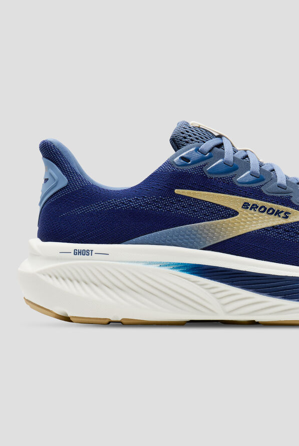 Brooks Men's Ghost 17 Beacon Blue/Moonlight/Starfish Athletic Lace Up Shoes - null - 4