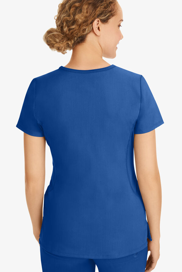 Healing Hands Purple Label Juliet Women's 2-Pocket STRETCH Princess Seam Scrub Top - Royal - 4