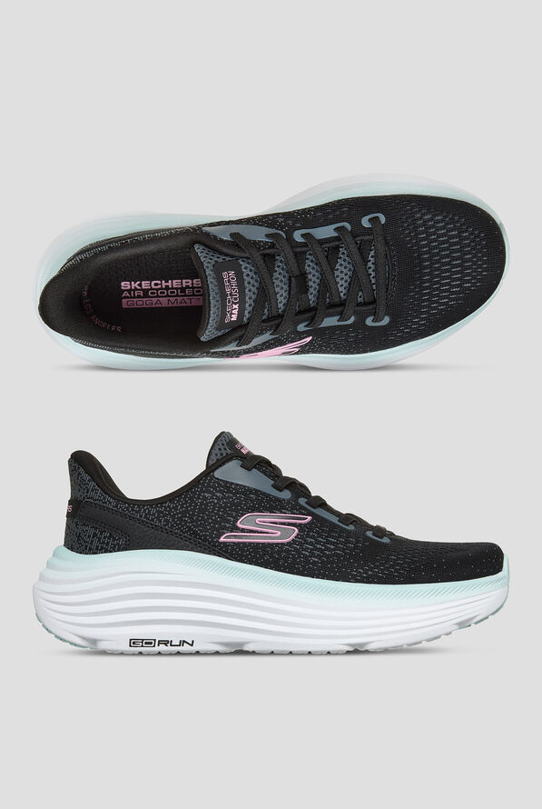 Skechers Performance MAX CUSHIONING ENDEAVOUR - KAUSKA Women's Black Bungee Slip-on Athletic Shoe - null - 1