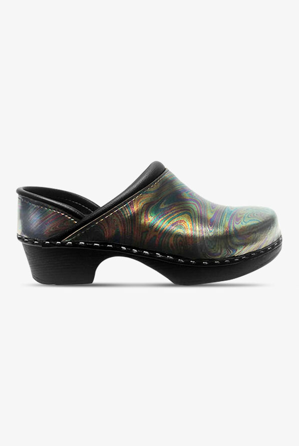 C&C Sweden Women's Out Of This Swirled Patent Leather Nursing Clogs - null - 1