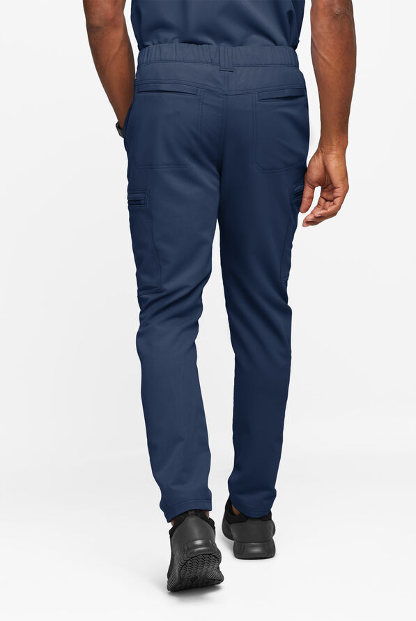 Pantal&oacute;n m&eacute;dico Movement by Butter-Soft STRETCH estilo cargo con 8 bolsillos para hombre - Navy - 4
