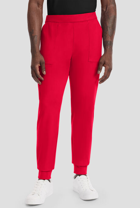 Cherokee Achieve Men's 5-Pocket STRETCH Cargo Jogger Knit Scrub Pants