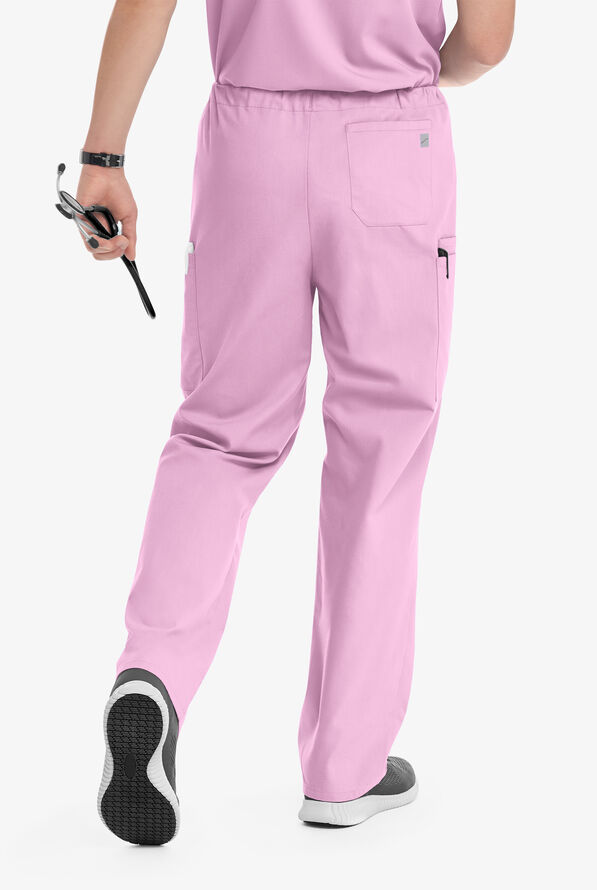 Butter-Soft Core Scrubs Unisex 4-Pocket Cargo Drawstring Scrub Pants- New and Improved - Light Thistle - 3