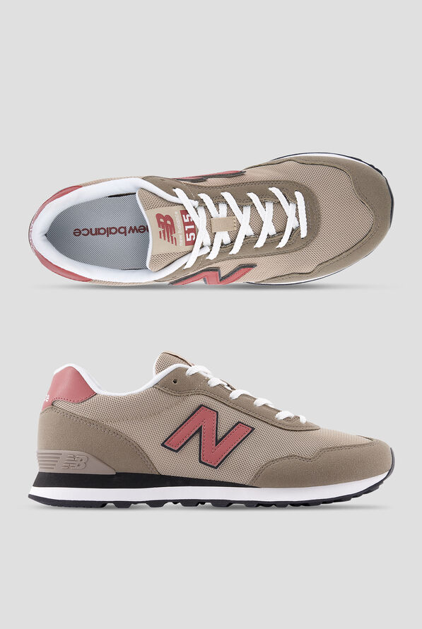 New Balance Men's 515 Stoneware/ Red Rock Athletic Lace Up Shoes - null - 1