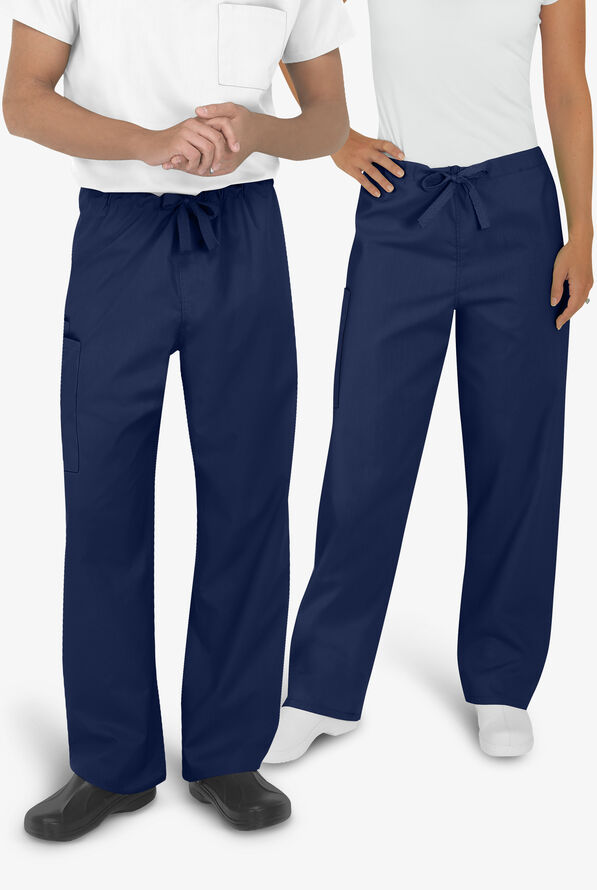 UA Best Buy Scrubs Unisex 3-Pocket Drawstring Pant - Navy - 2
