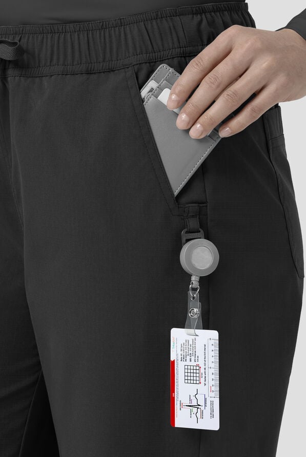 Carhartt FLD & RSCU Women's 6-Pocket STRETCH Boot Cut Cargo Scrub Pants - Black - 2